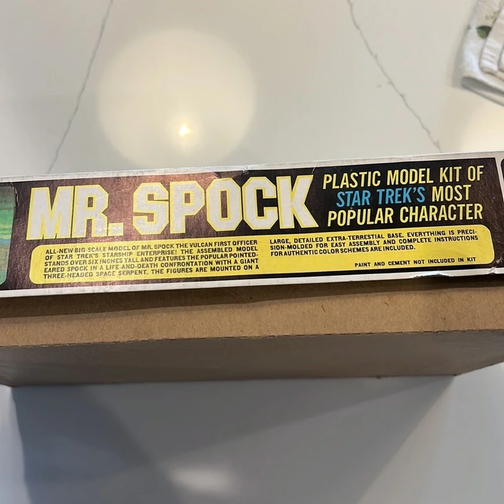 Star Trek Mr Spock 1968 Plastic Model Kit #S956. BOX ONLY Made in the USA by AMT - Picture 12 of 13